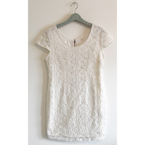Tulle | White Lace Mini Dress - Picture 1 of 7